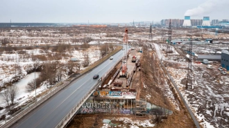 В Ленобласти стартовала стройка развязки с Мурманским шоссе около "Меги"