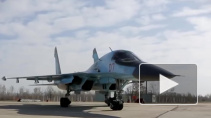 Четыре бомбардировщика Су-34 вернулись из Сирии в Россию