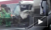 Появилось видео с места смертельной аварии с грузовиками на МКАД в Москве