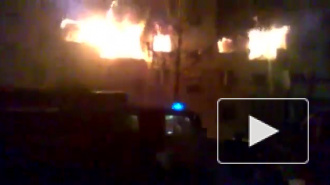 Страшный пожар в Янауле 19 января попал на видео