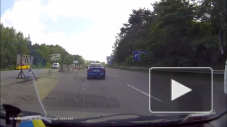 ДТП с переворотом под Киевом.