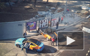 Единственный на всю Москву каршеринговый Ferrari попал в ДТП