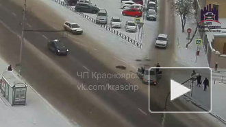 В центре Красноярска иномарка сбила бабушку на полной скорости