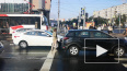 Видео: автомобили встали на Бухарестской улице из-за ДТП