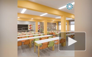 В Калининском районе появилась школьная столовая с зонами для учеников разных классов
