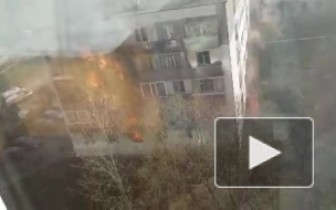Жуткие кадры пожара в многоэтажке города Орла опубликовали в интернете