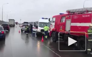 ДТП на трассе "Кола" в Кировском районе создало пробку