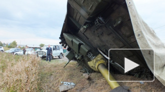 В Омске на дороге перевернулся танк, водитель заплатит штраф 500 рублей
