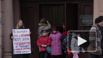 Полиция оберегала геев, пикетировавших юношескую библиотеку в Петербурге