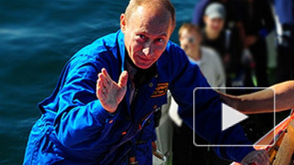 Путин спустился на дно Финского залива к фрегату "Олег"