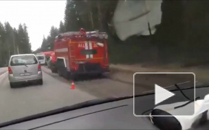 В Зеленогорске водителя легковушки вырезали из машины после ДТП