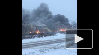 Видео жуткого пожара в Ижевске, есть пострадавшие