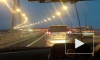 Мост на остров Русский открылся автомобильным флэшмобом и аварией
