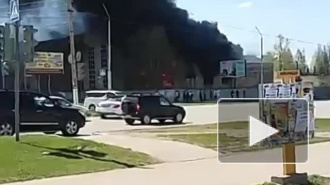 Появилось видео крупного пожара в аквапарке в Башкирии