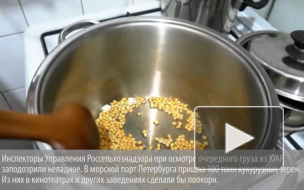 В морском порту Петербурга задержали 100 тонн попкорна из ЮАР с гнилью