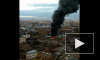Появилось видео пожара в здании бывшего завода "Серп и молот" в Москве