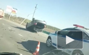 Жесткое видео из Тюмени: трассу не поделили две легковушки