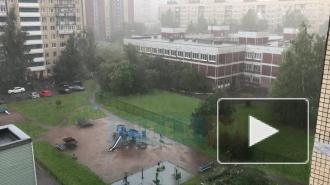 Красногвардейский район накрыло мощным градом 