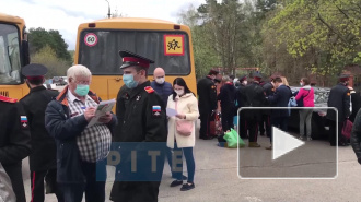 Видео: нахимовцы возвращаются домой после карантина, проведенного в Подмосковье