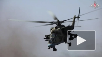 Российский Ми-35М поразил опорные пункты ВСУ