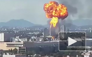 Момент взрыва на заводе по производству алкоголя в Мексике попал на видео