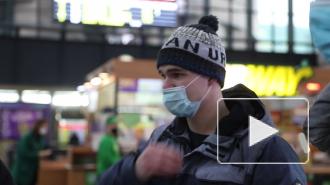 Чиновники и полиция проверили пассажиров Ладожского вокзала на наличие масок