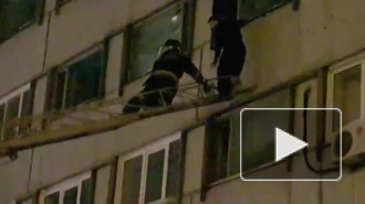 В Новосибирске спасение неадекватного "человека - паука" попало на видео