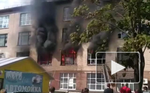 В Смоленске горит фабрика "Шарм": фото и видео с места ЧП