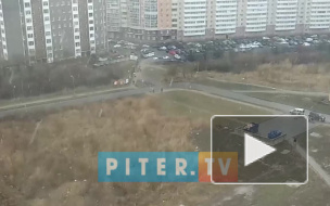 В Московском районе опять выпал снег: осадки быстро тают на земле