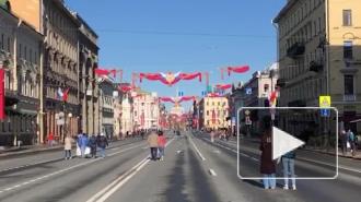 Невский проспект 9 мая перекрыли от Садовой до Дворцового проезда