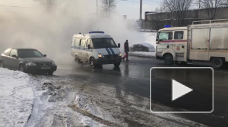 Прорыв теплотрассы на народного полочения