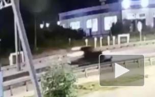 На видео попал момент смертельного наезда Zotye на женщину в Шушарах