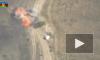 Опубликовано видео уничтожения машины МЧС Армении дроном-камикадзе