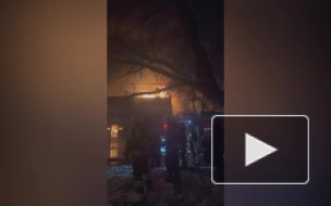 В Москве произошел сильный пожар в автотехцентре