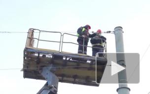 На проспекте Обуховской Обороны завершается реконструкция освещения 