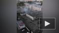 Пожар на территории бывшего Невского рынка