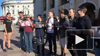 Видео: в Петербурге стартовала акция против "полицейского произвола"