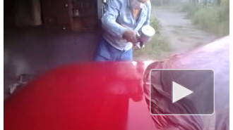 Покрасили опель кадетт