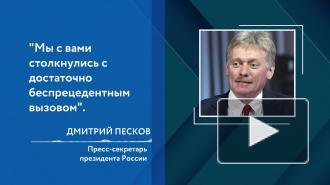 Песков назвал пандемию беспрецедентным вызовом