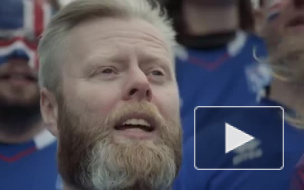 Исландские болельщики исполнили "Калинку" на русском языке
