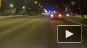 На Народного Ополчения ночная погоня ППС за нарушителем закончилась смертельной аварией