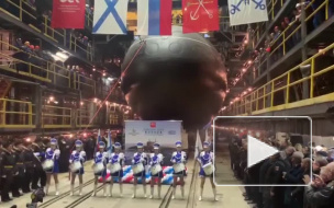 В Петербурге спустили на воду подлодку "Волхов"