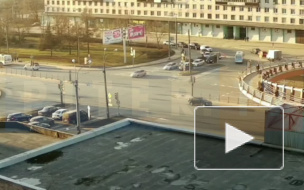 Появилось видео ДТП на проспекте Славы