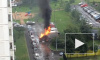 В Москве полностью сгорела "Газель"