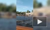 В Петербурге на Крестовском острове вспыхнула двухпалубная яхта