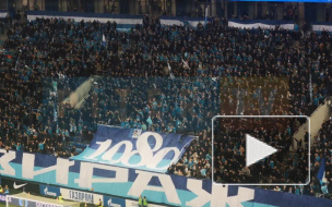 Видео: Болельщики "Зенита" и "Динамо" одновременно покинули стадион в Петербурге