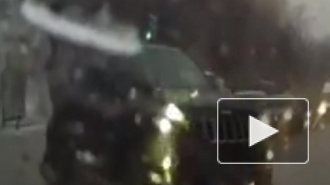 Видео из Воронежа: только купленный в салоне Jeep превратил в хлам ВАЗ на глазах у ДПС