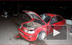 На Октябрьской набережной столкнулись "Фольксваген Пассат" и "Шкода Октавия", пострадавший в больнице