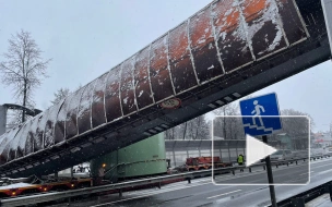 Во Владимирской области грузовик снес надземный переход