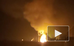 Появилось видео мощного пожара в Казани: при тушении погиб пожарный